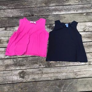 Pair Sleeveless Tops Size Large